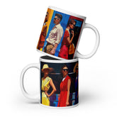 American vintage ceramic mug with the Colors of SoHo artwork by Drese Art