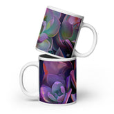 Floral ceramic mug with the Ethereal Bloom artwork by Drese Art