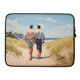 Laptop Sleeve - Stroll by the Beach | Drese Art
