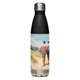 Water Bottle - Stroll by the Beach | Drese Art
