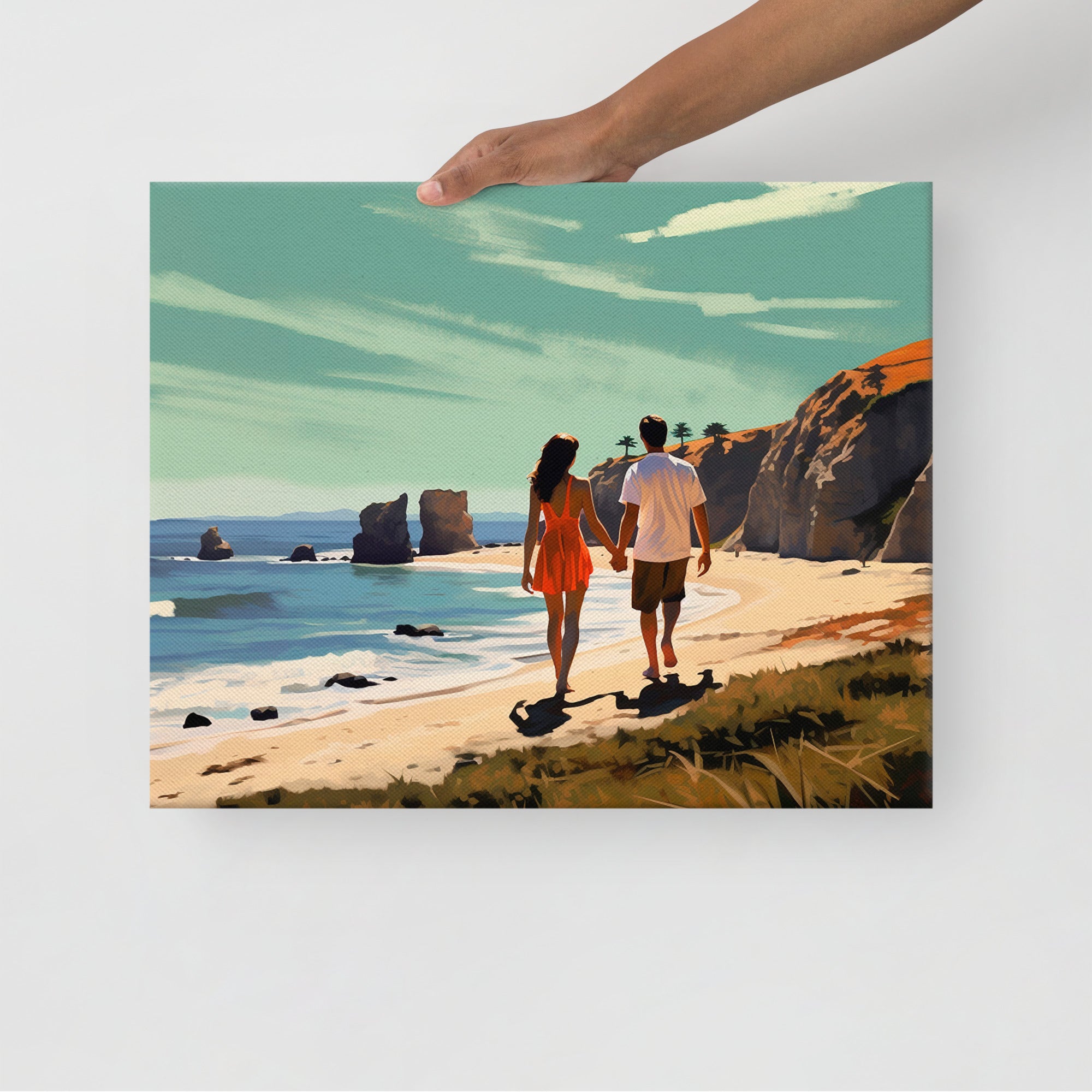 Leinwand - Sonnenuntergang am Strand | Drese Art