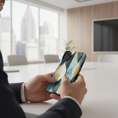 Coque iPhone® - Gilded Currents | Drese Art