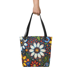 aboriginal-floral-tote-bag-blooming-dreamtime-drese-art-2