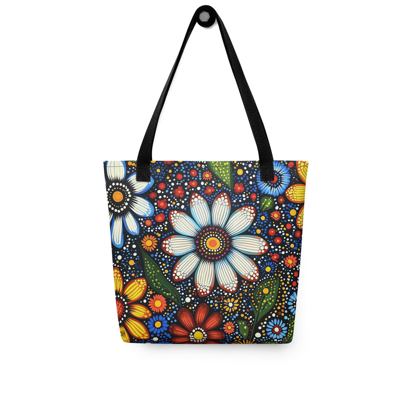 aboriginal-floral-tote-bag-blooming-dreamtime-drese-art-7