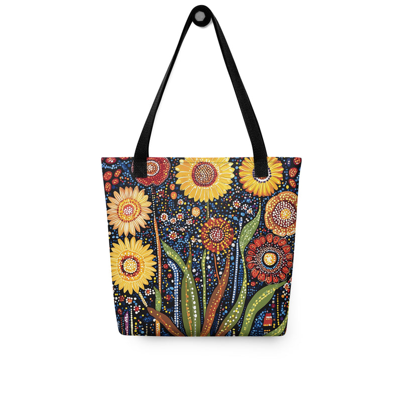 aboriginal-floral-tote-bag-sunlit-dreaming-drese-art-8