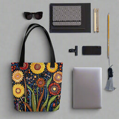 aboriginal-floral-tote-bag-sunlit-dreaming-drese-art-9