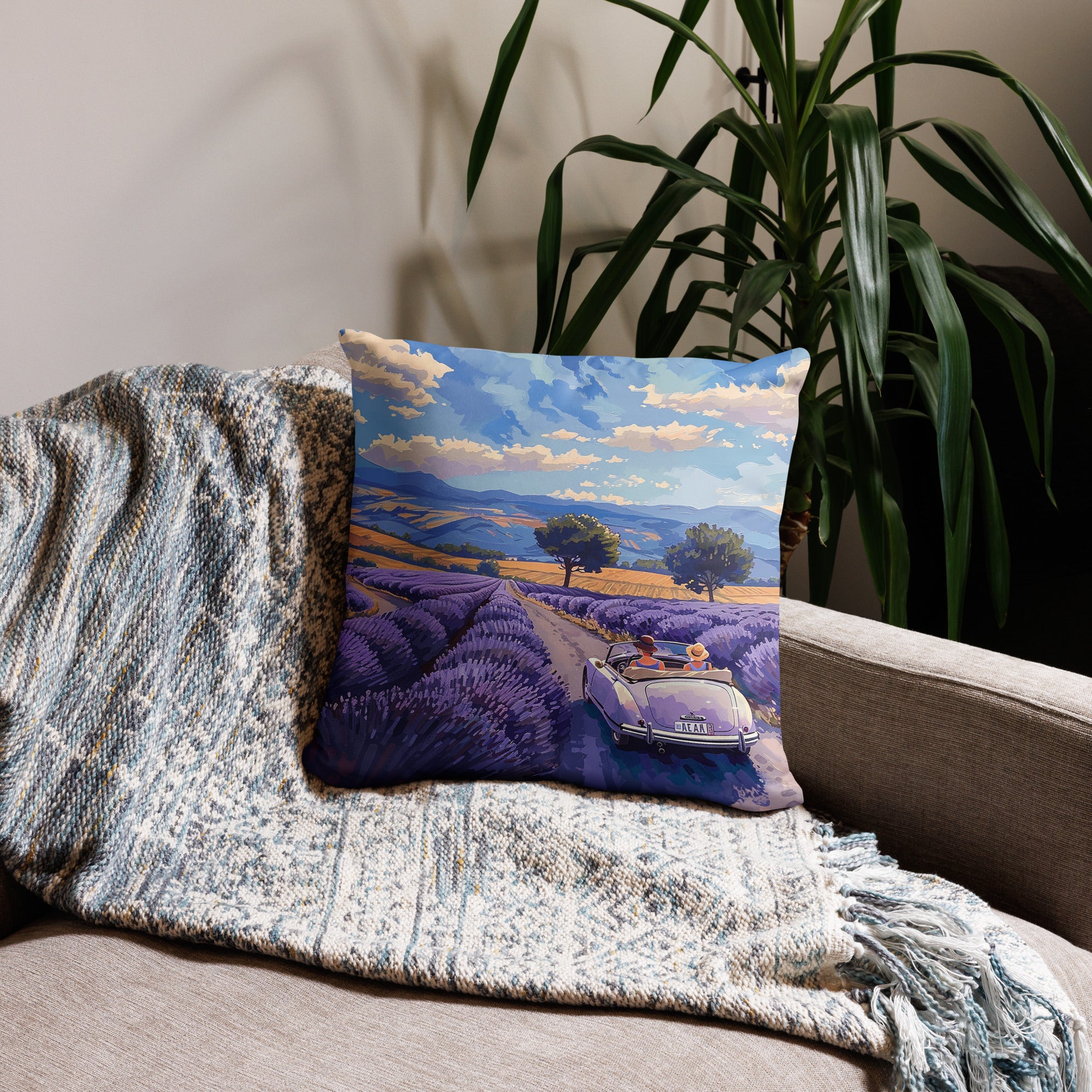 Throw Pillow - Lavender Hills | Drese Art