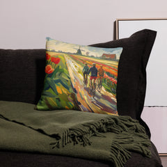Coussin - Champs de tulipes | Drese Art