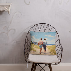 Coussin - Promenade sur la plage | Drese Art