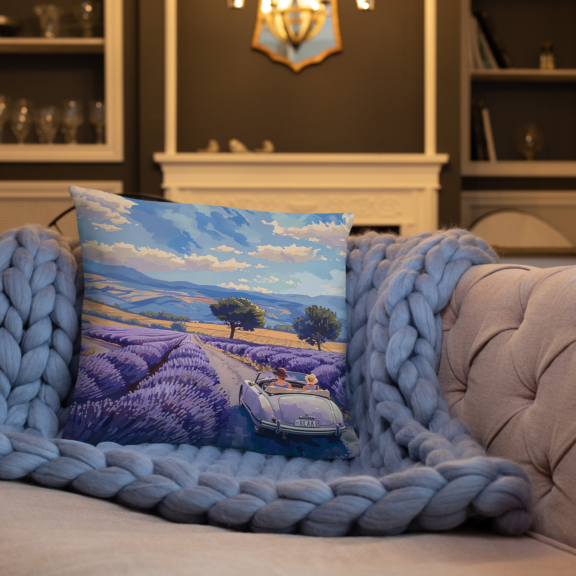 Throw Pillow - Lavender Hills | Drese Art