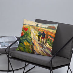 Coussin - Champs de tulipes | Drese Art