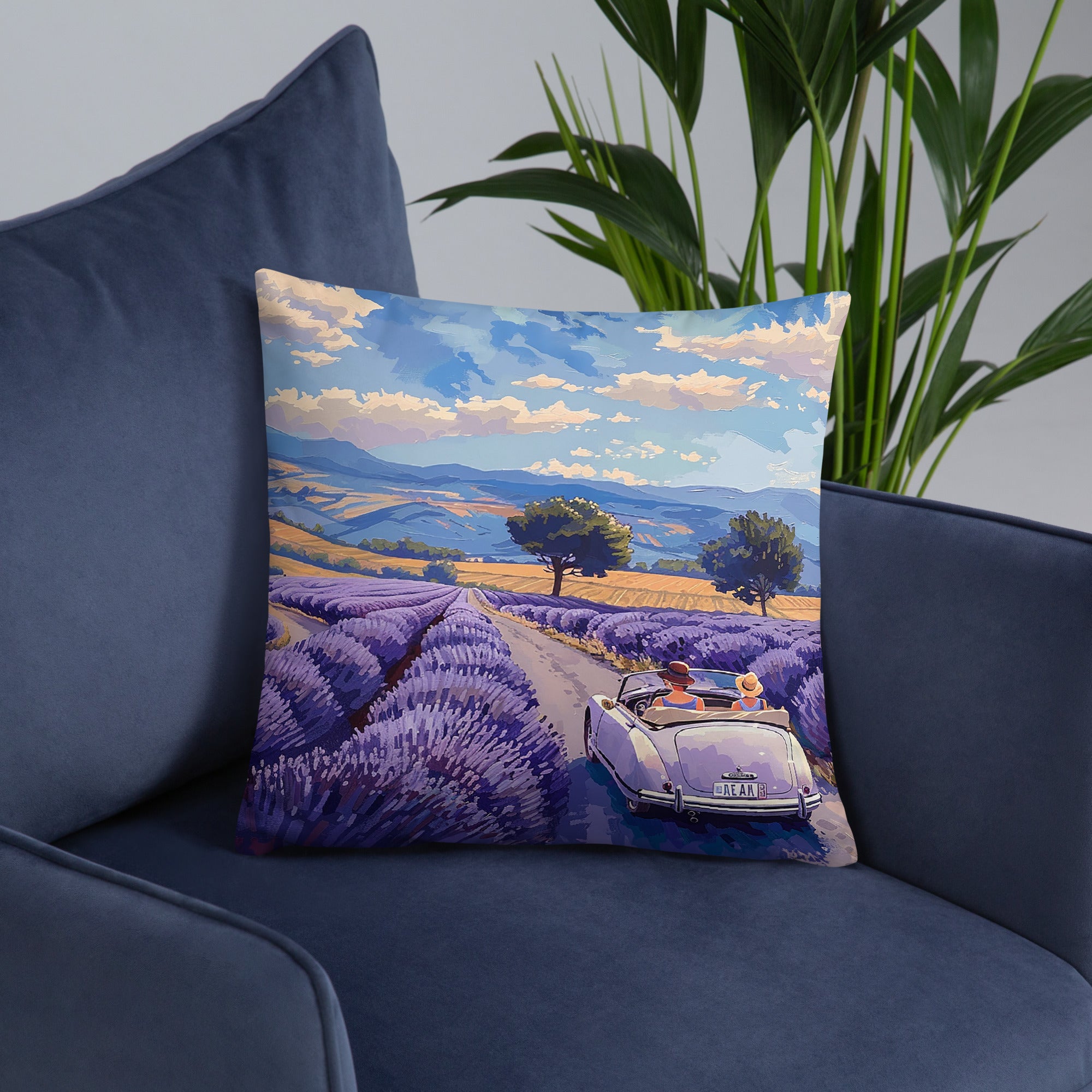 Throw Pillow - Lavender Hills | Drese Art