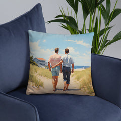 Coussin - Promenade sur la plage | Drese Art