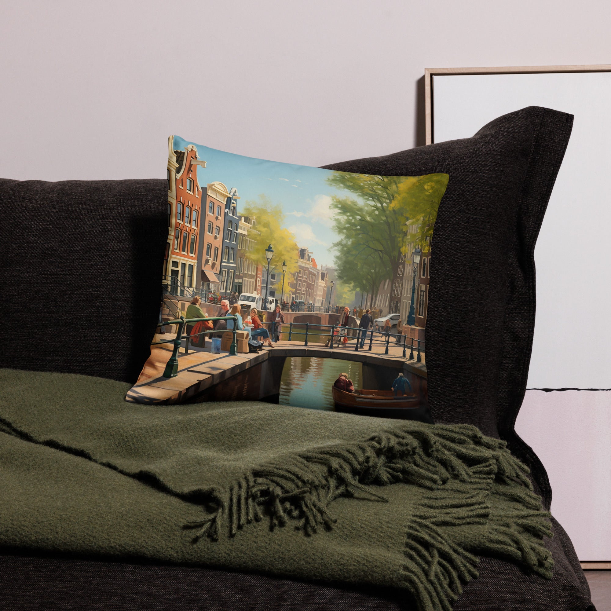 Coussin - Canal d'Amsterdam | Drese Art