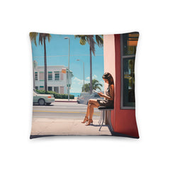 Throw Pillow - Miami Moment | Drese Art