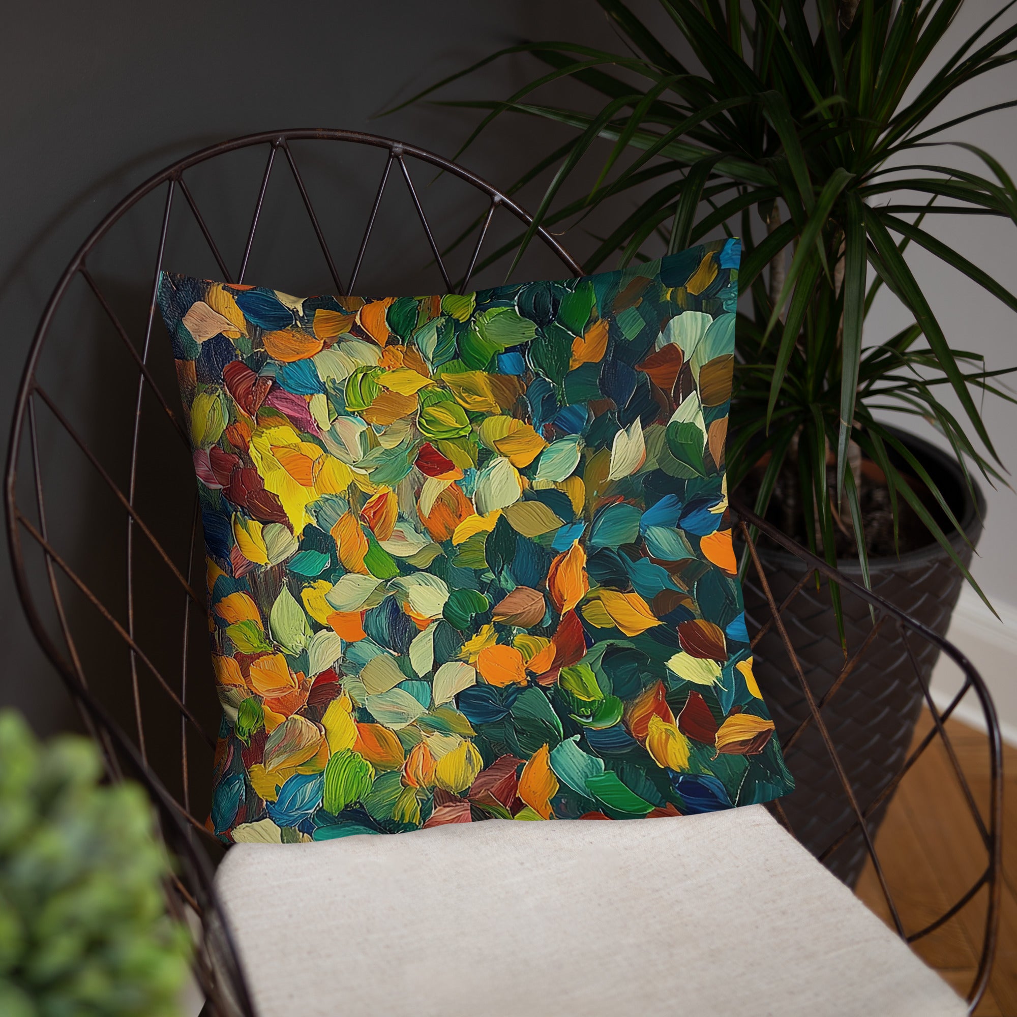 Throw Pillow - Flurry of Color | Drese Art