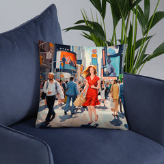 Throw Pillow - New York Frenzy | Drese Art
