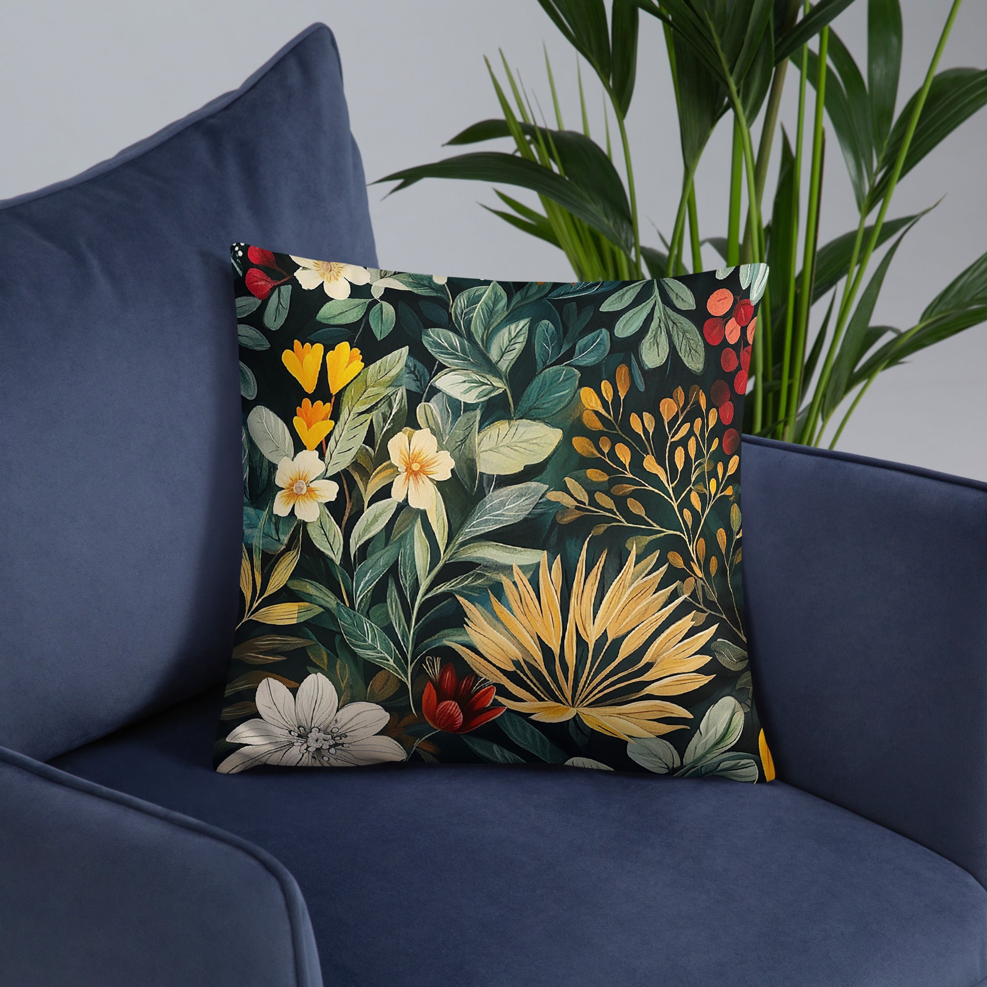 Throw Pillow - Midnight Bloom | Drese Art