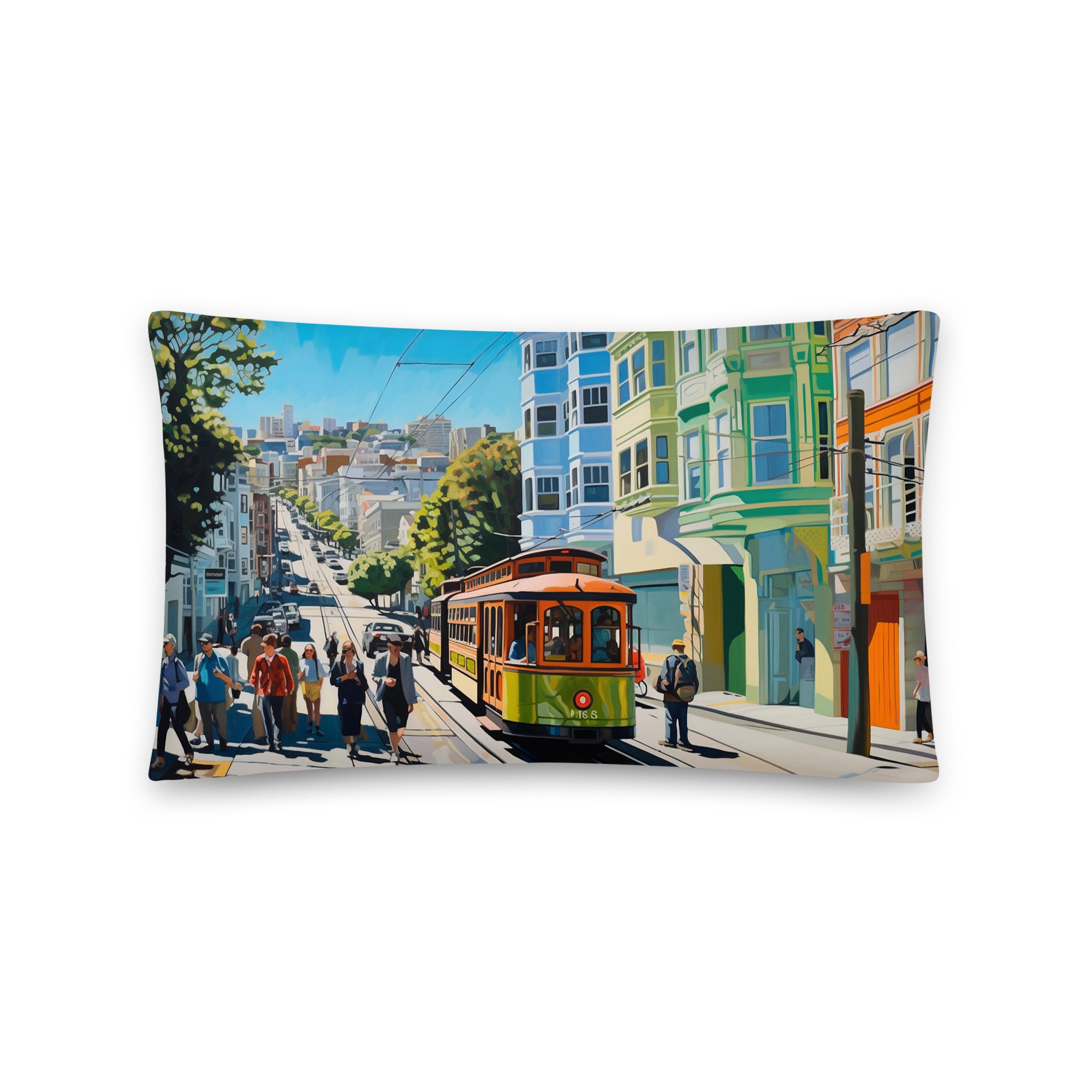 Throw Pillow - San Francisco Cable Car | Drese Art