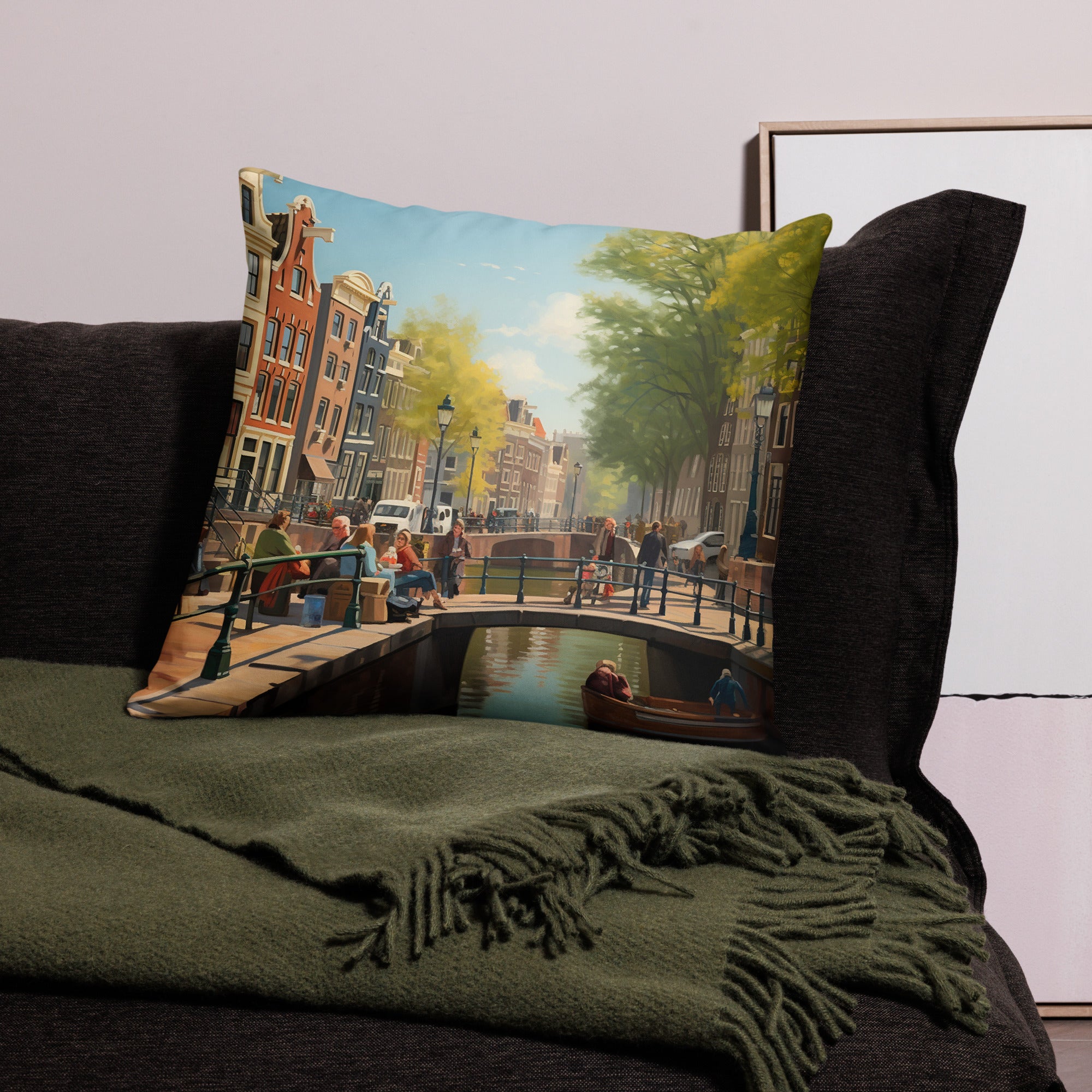 Coussin - Canal d'Amsterdam | Drese Art