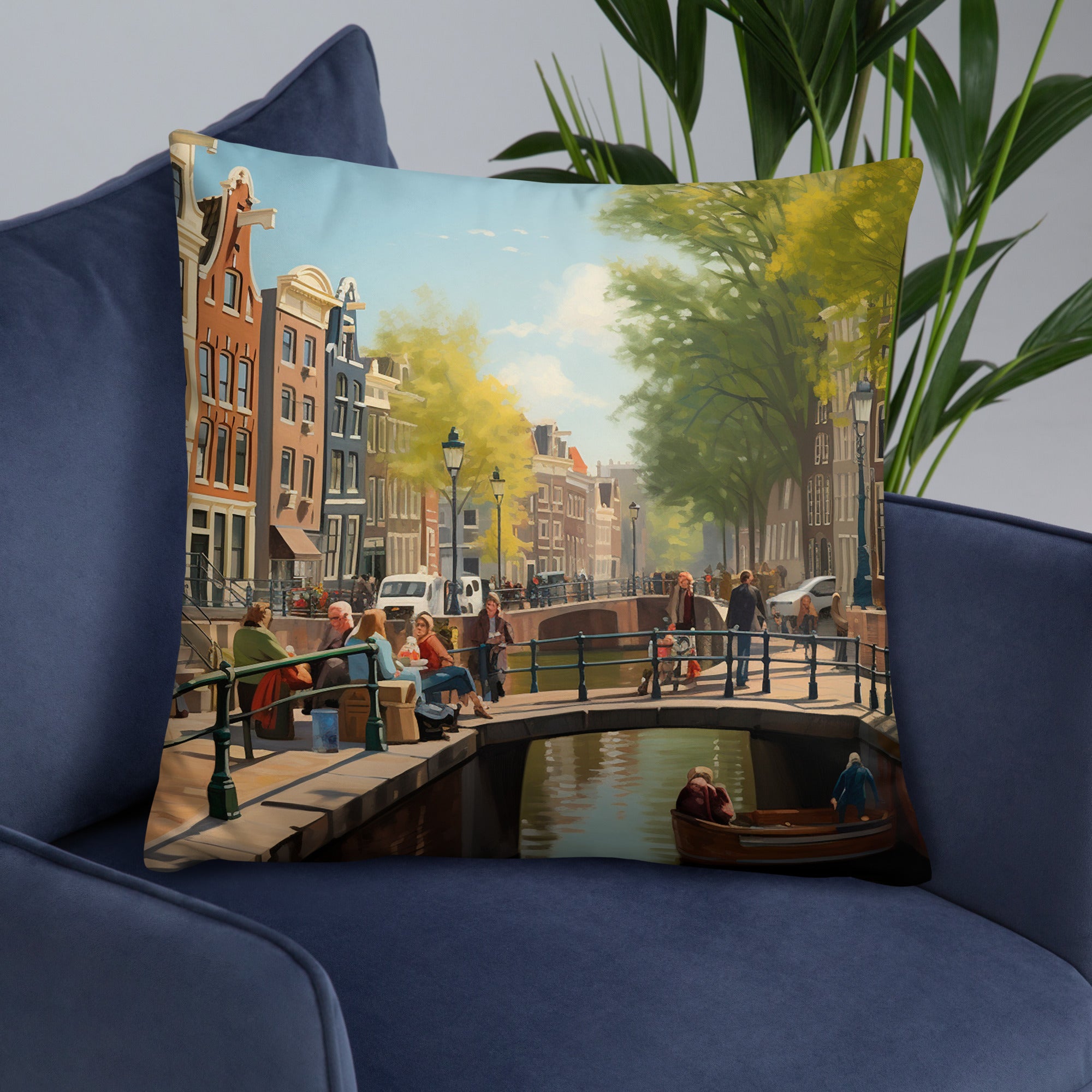 Coussin - Canal d'Amsterdam | Drese Art