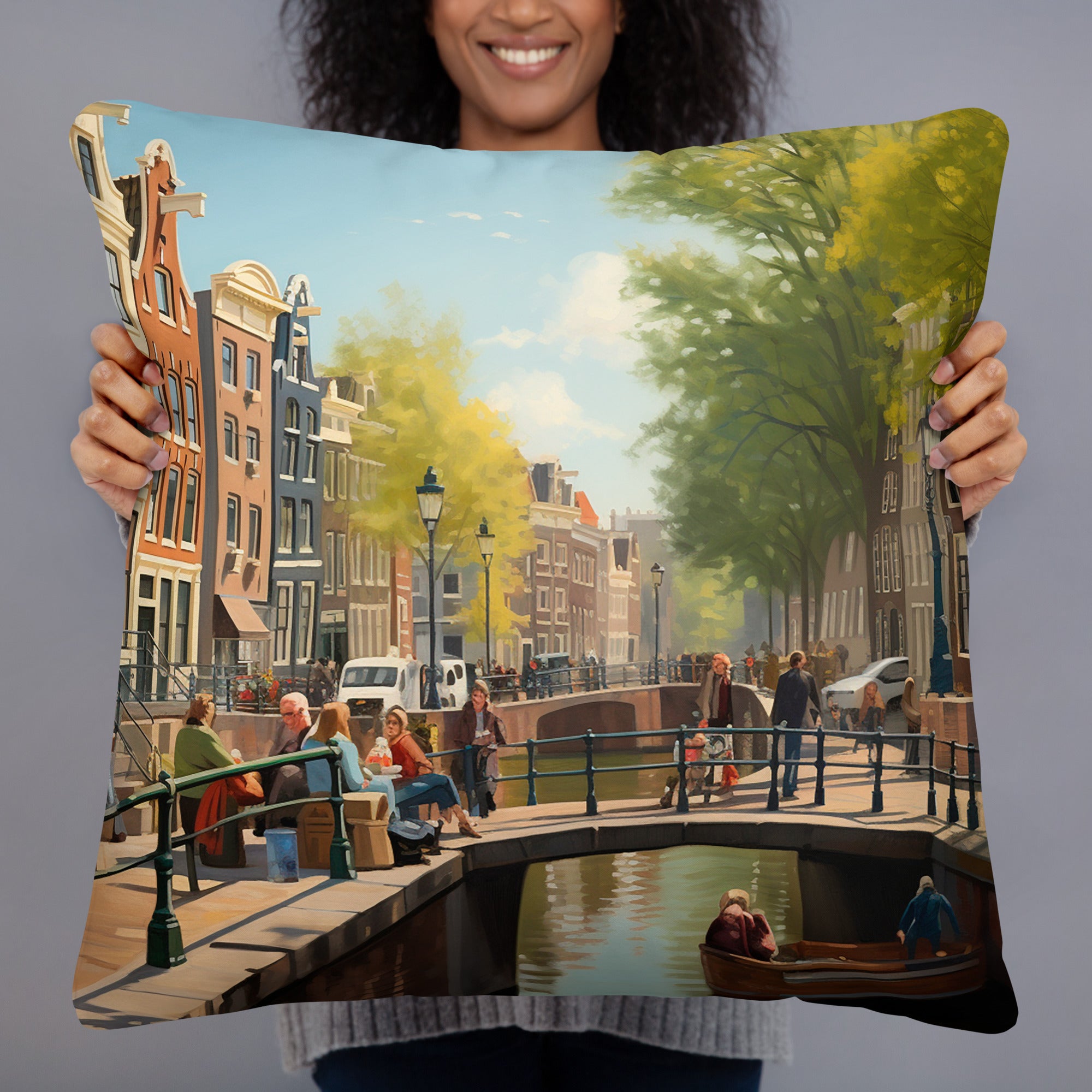 Sierkussen - Amsterdamse gracht | Drese Art