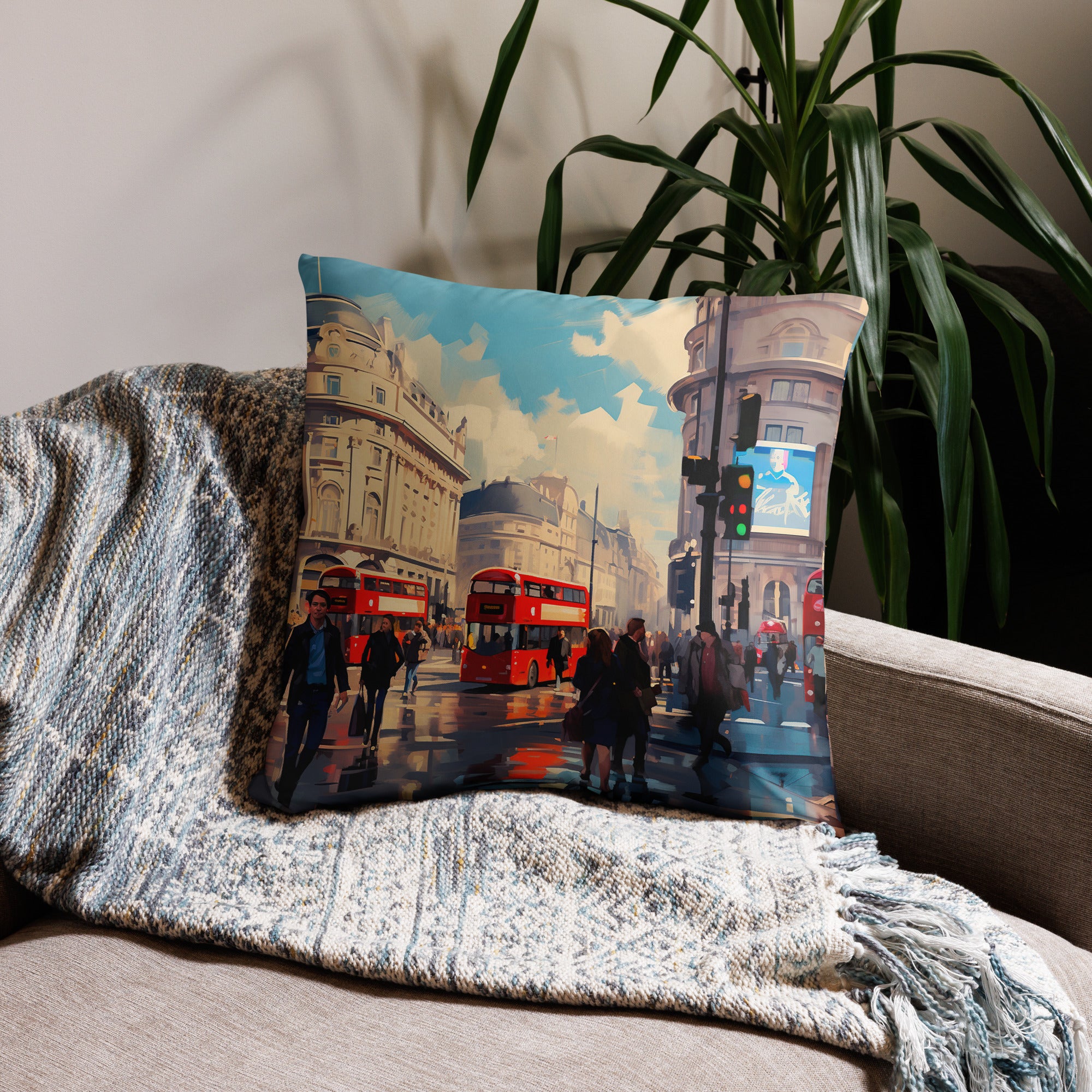 Throw Pillow - London Scene | Drese Art
