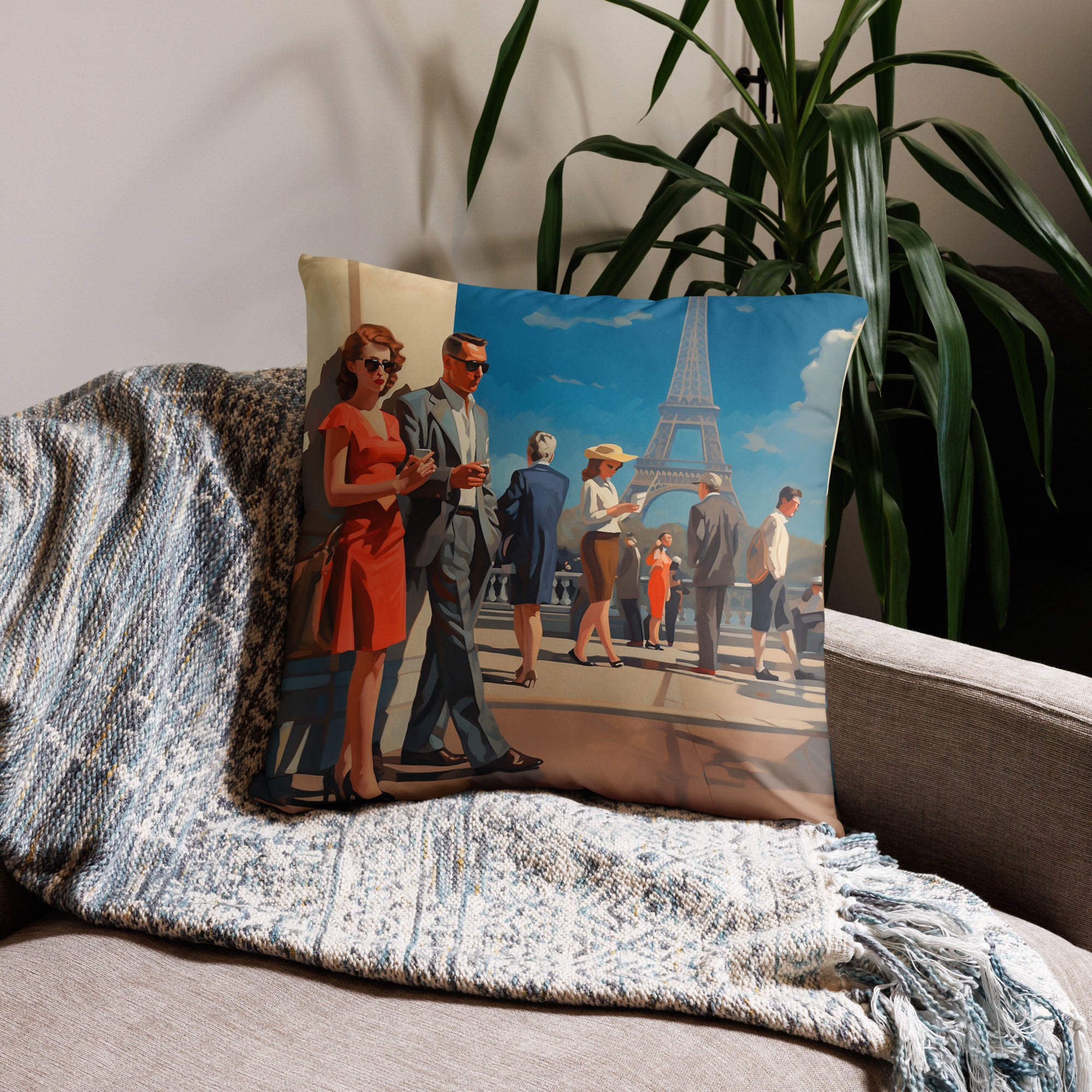 Throw Pillow - Paris Tour Eiffel | Drese Art