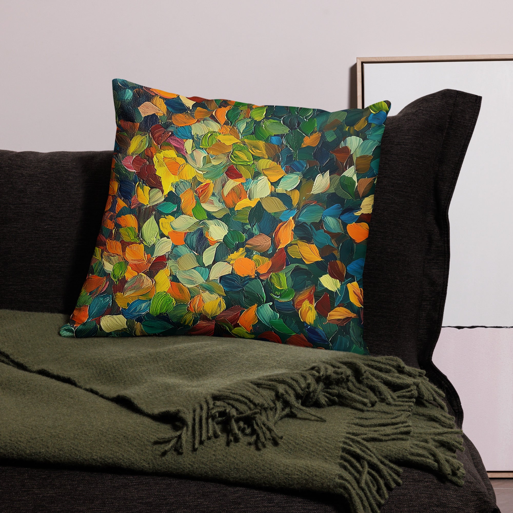 Throw Pillow - Flurry of Color | Drese Art