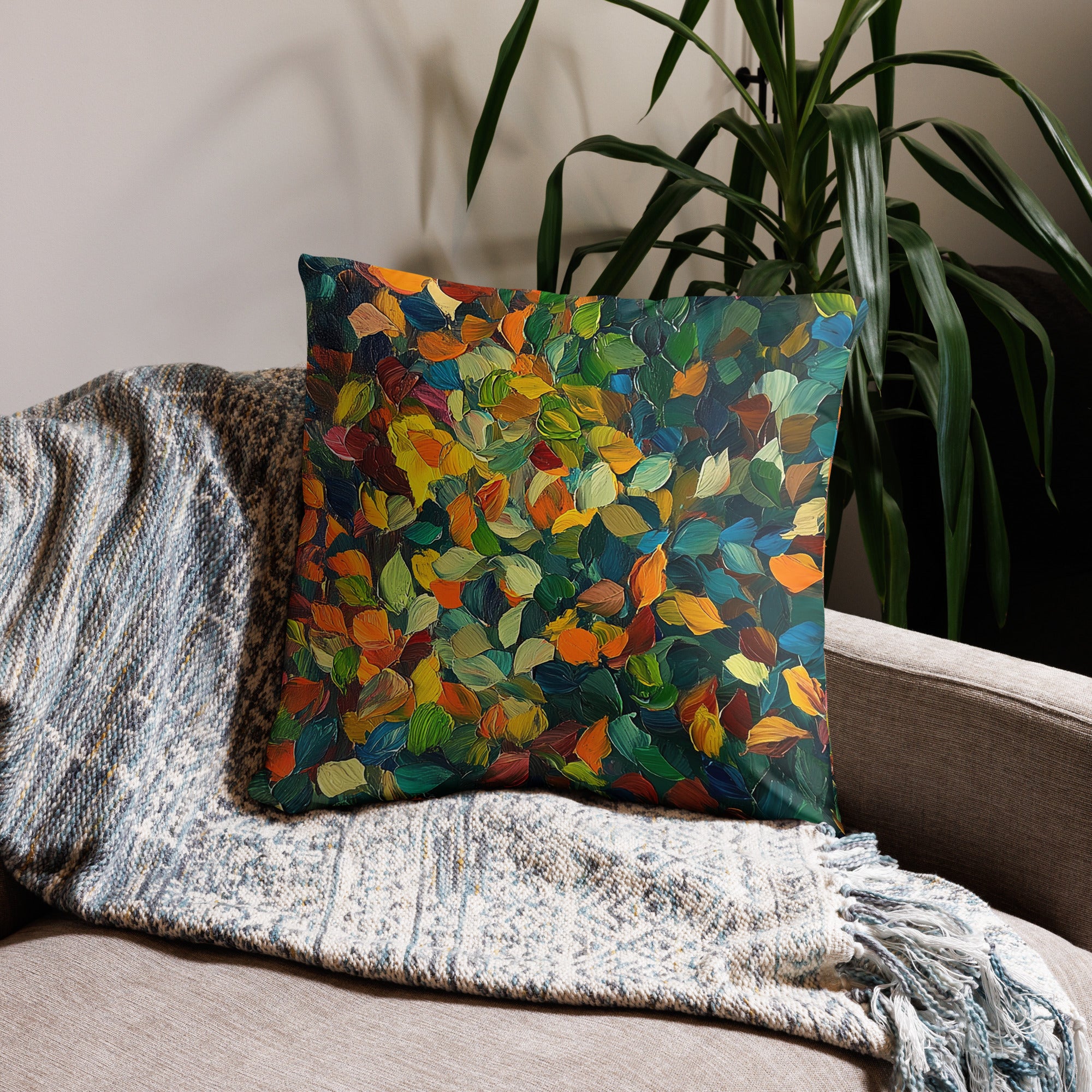 Throw Pillow - Flurry of Color | Drese Art