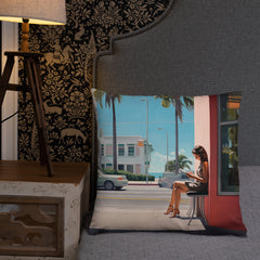 Throw Pillow - Miami Moment | Drese Art