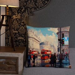 Coussin - Scène de Londres | Drese Art