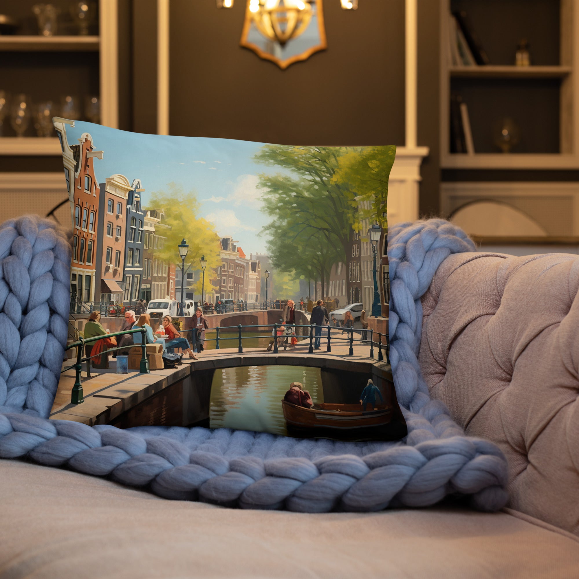 Coussin - Canal d'Amsterdam | Drese Art