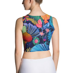 Women's Crop Top - African Blossoms | Drese Art