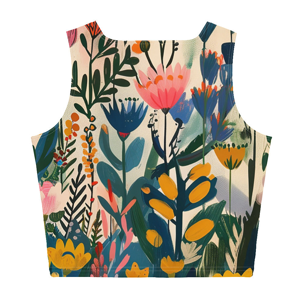 Damen Crop-Top  - Nordischer Blumenzauber | Drese Art