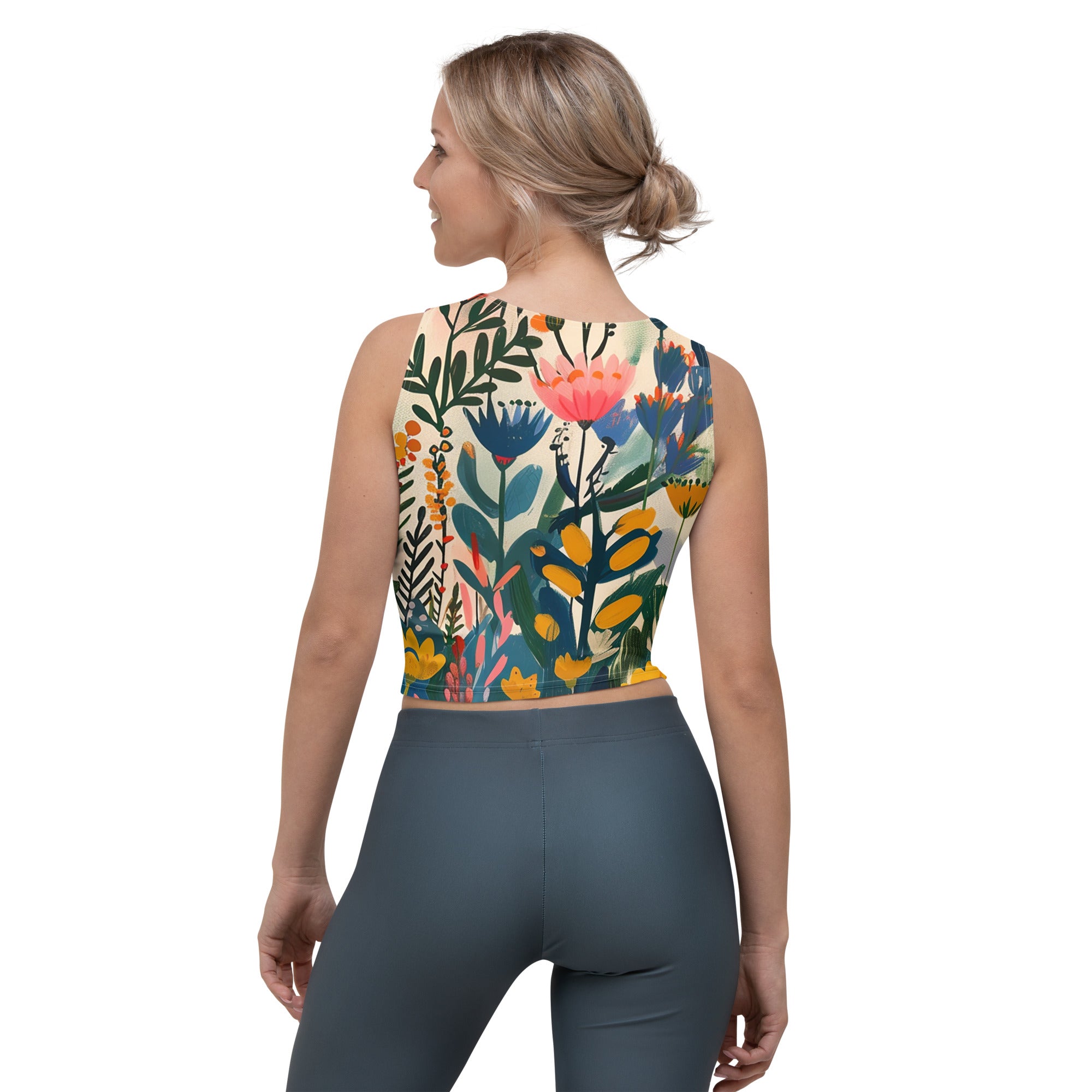 Damen Crop-Top  - Nordischer Blumenzauber | Drese Art