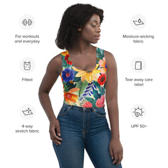 Crop Top Mujer - Blossoms of Iberia | Drese Art