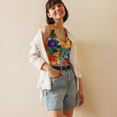 Crop Top Mujer - Blossoms of Iberia | Drese Art