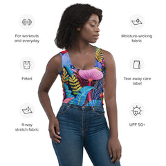 Women's Crop Top - African Blossoms | Drese Art