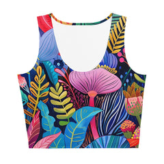 Women's Crop Top - African Blossoms | Drese Art