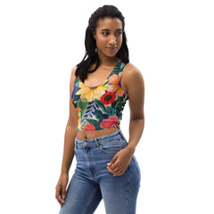 Crop Top Mujer - Blossoms of Iberia | Drese Art