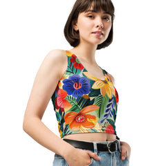 Crop Top Mujer - Blossoms of Iberia | Drese Art
