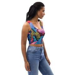 Women's Crop Top - African Blossoms | Drese Art