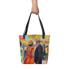 Tote Bag - A Dance of Colors at the Seville Fair | Drese Art