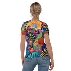 Camiseta Mujer - Vibrant Blossoms of Africa | Drese Art