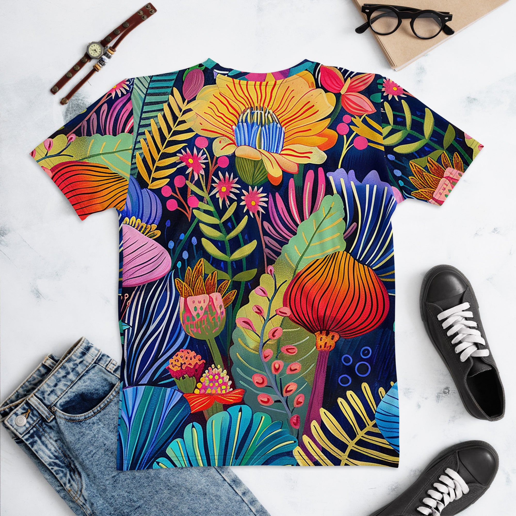 Camiseta Mujer - Vibrant Blossoms of Africa | Drese Art