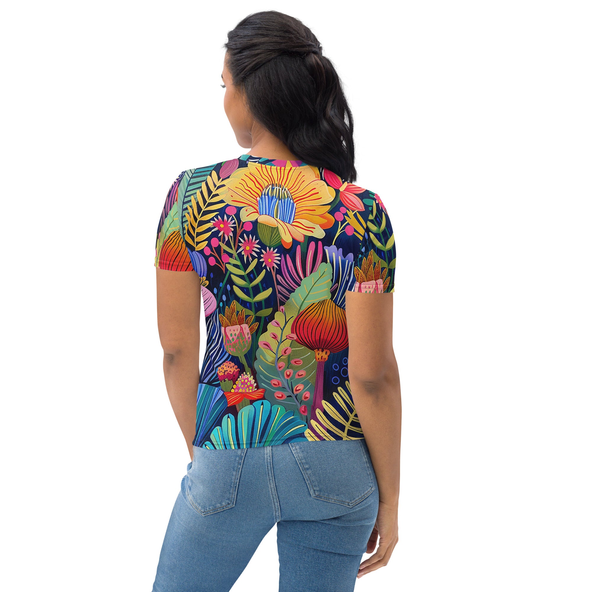 Camiseta Mujer - Vibrant Blossoms of Africa | Drese Art