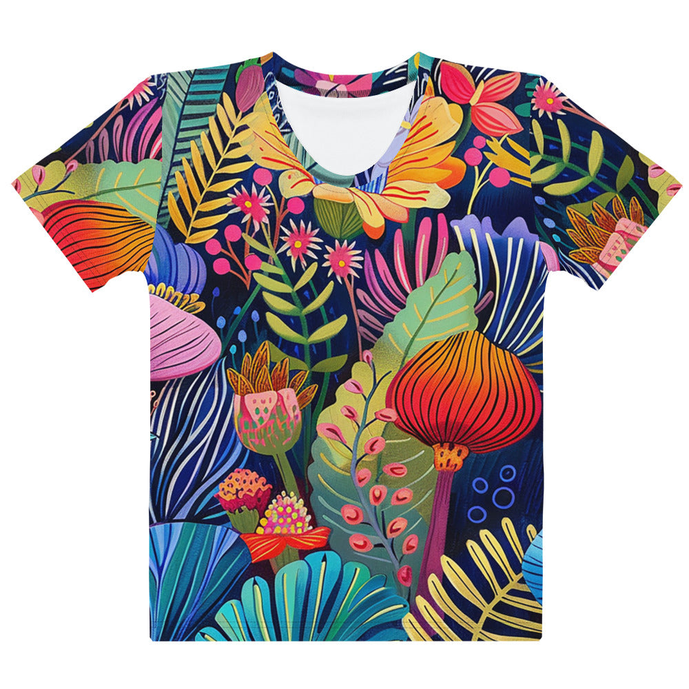 Camiseta Mujer - Vibrant Blossoms of Africa | Drese Art