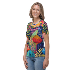 Camiseta Mujer - Vibrant Blossoms of Africa | Drese Art