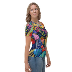 Camiseta Mujer - Vibrant Blossoms of Africa | Drese Art